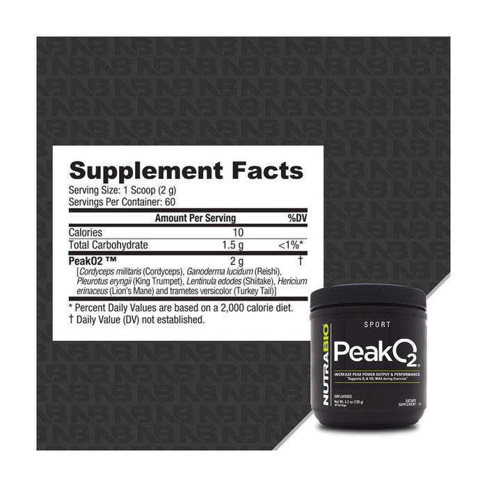 NutraBio PeakO2 Powder