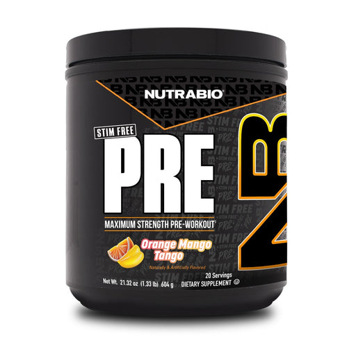 NutraBio PRE Stim Free Orange Mango Tango