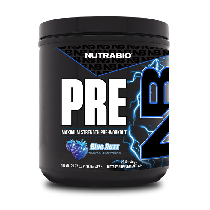 NutraBio PRE Workout Blue Razz