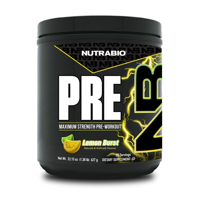 NutraBio PRE Workout Lemon Burst