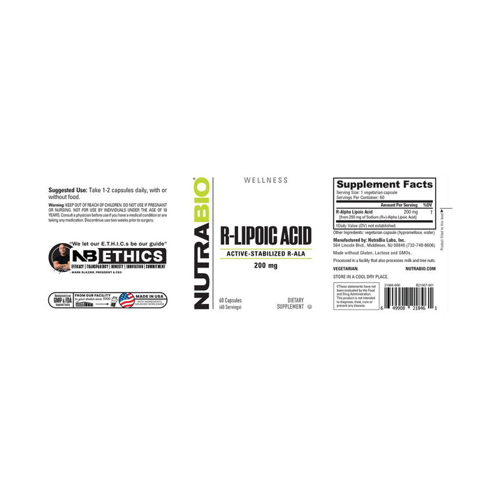 NutraBio R-Lipoic Acid