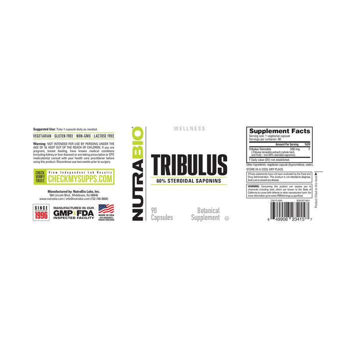 NutraBio Tribulus Terrestris