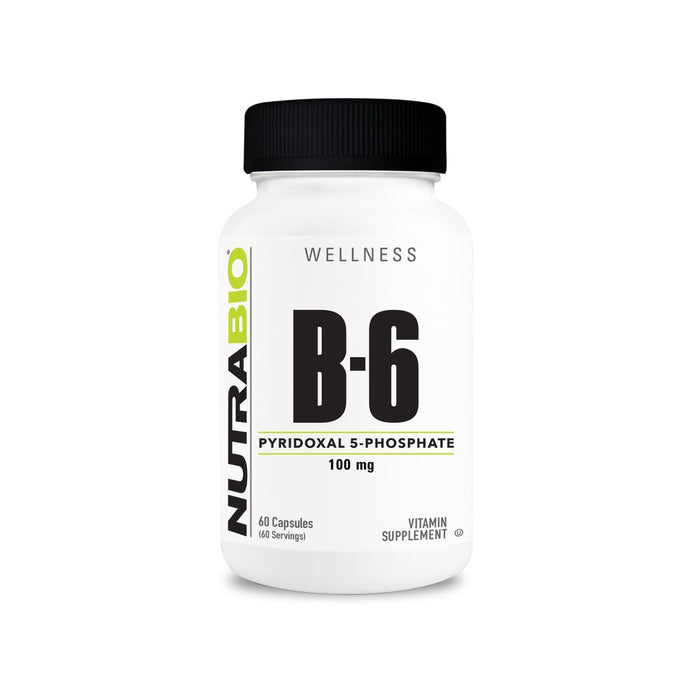 NutraBio Vitamin B-6 P5P (100mg) - 60 Capsules