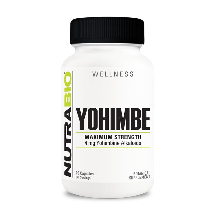 NutraBio Yohimbe (4mg) 90 Capsules