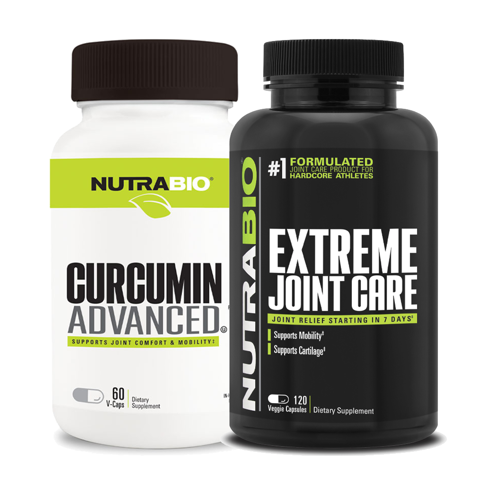 Nutrabio Extreme Joint Care and Curcumin Advanced - Joint Health Stack ...