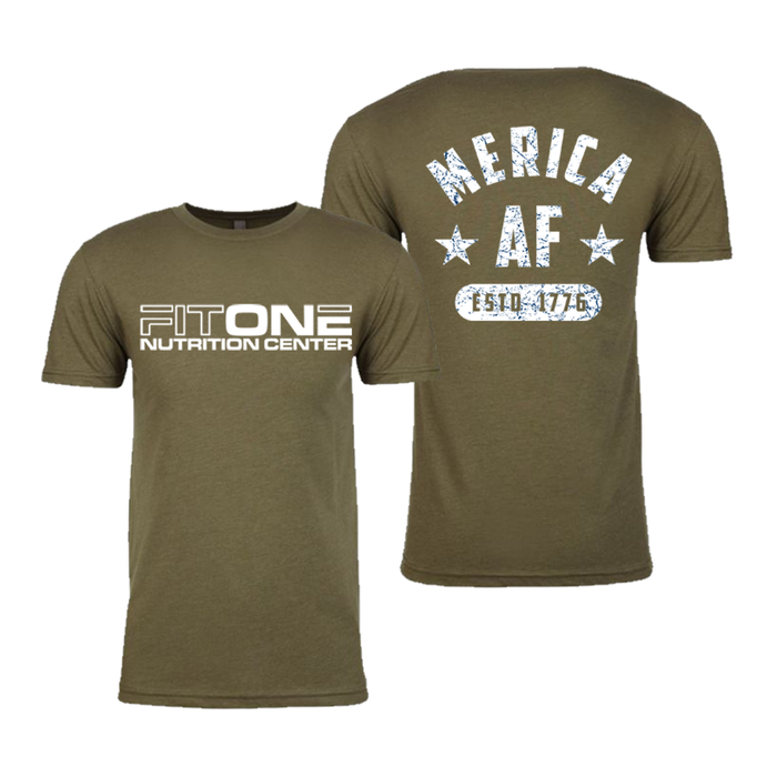FitOne Nutrition Center Merica AF Shirt - FitOne Nutrition Center