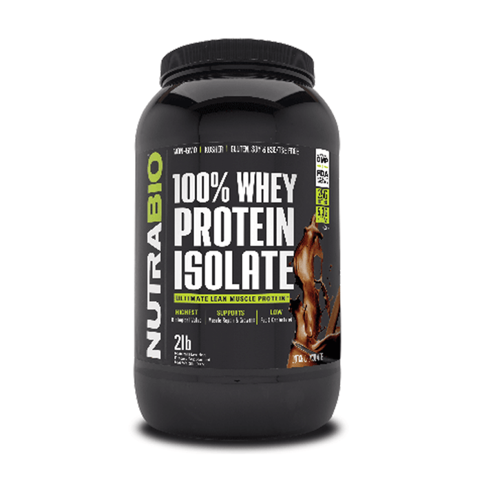 Nutrabio 100% Whey Protein Isolate 2LB - FitOne Nutrition Center