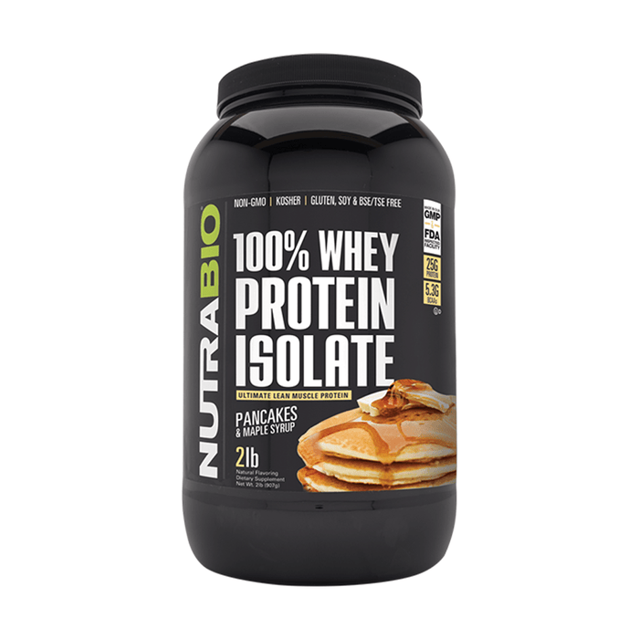 Nutrabio 100% Whey Protein Isolate 2LB - FitOne Nutrition Center