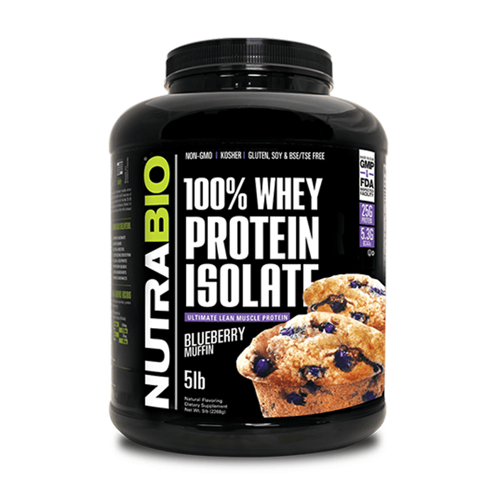 Nutrabio 100% Whey Protein Isolate 5LB - FitOne Nutrition Center