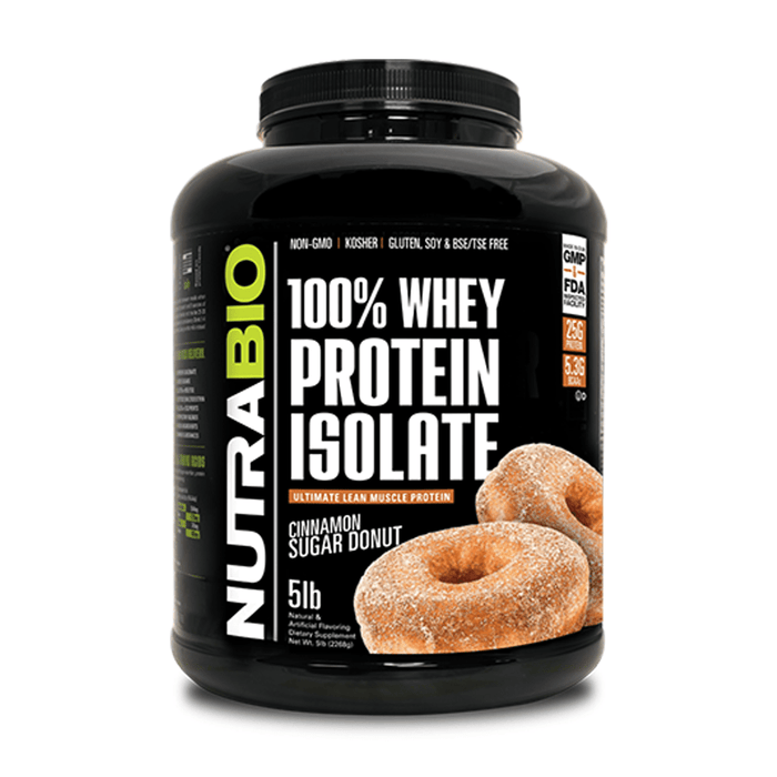 Nutrabio 100% Whey Protein Isolate 5LB - FitOne Nutrition Center