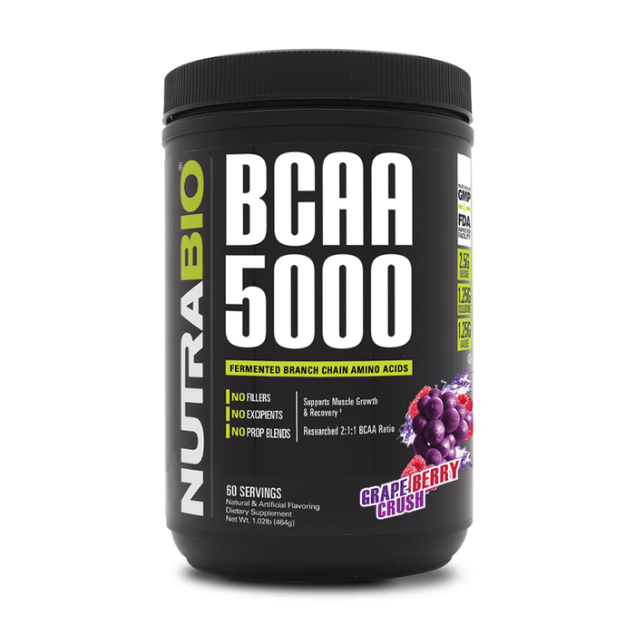 Nutrabio BCAA 5000 Powder - FitOne Nutrition Center