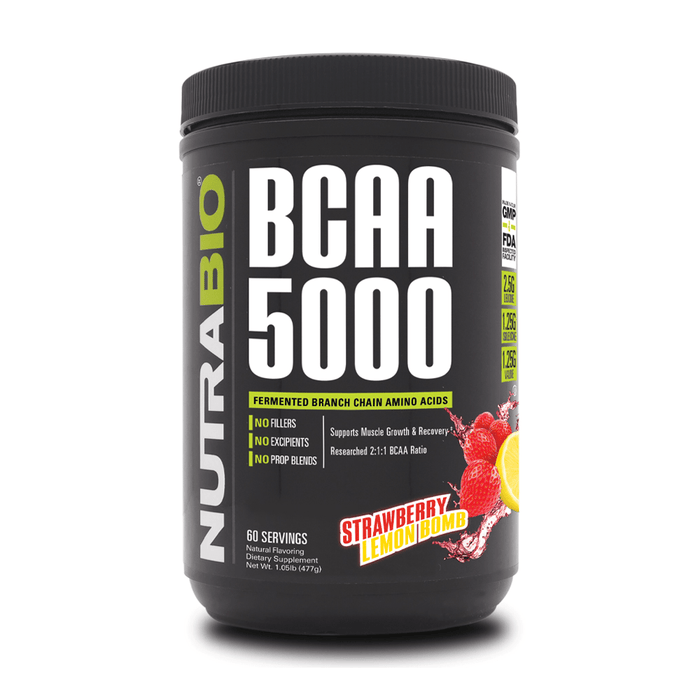 Nutrabio BCAA 5000 Powder - FitOne Nutrition Center