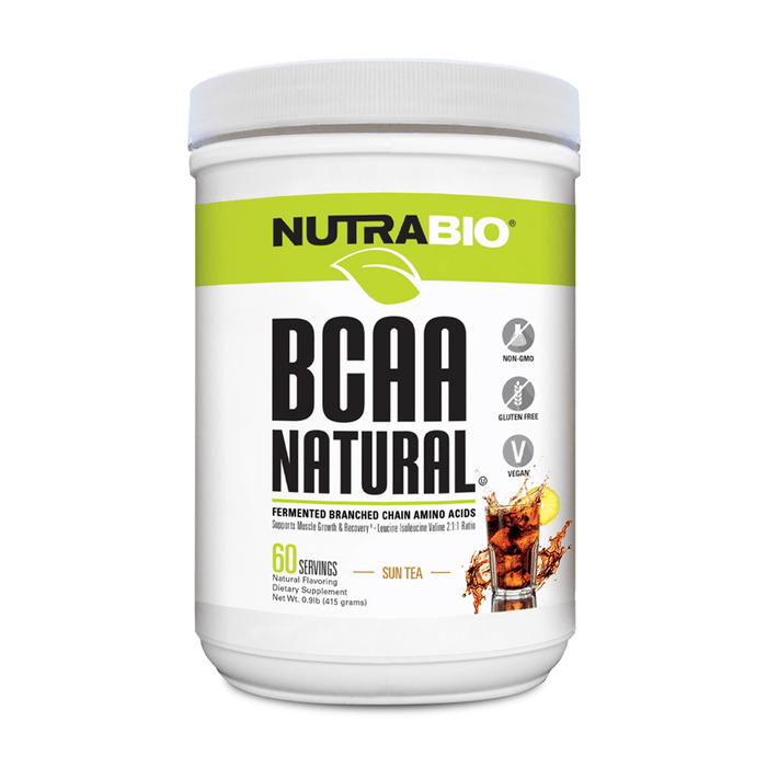 Nutrabio BCAA Natural Powder - FitOne Nutrition Center