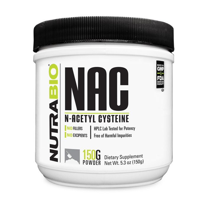 Nutrabio N-Acetyl-Cysteine Powder (NAC) - FitOne Nutrition Center