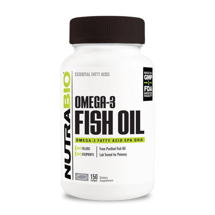 Nutrabio Omega 3 Fish Oil 150ct - FitOne Nutrition Center